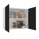 Ver imagem 3 de Armário Aéreo 2 Portas 80 Cm Pérola Yescasa