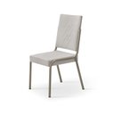Ver imagem 7 de Conjunto Sala de Jantar Mesa em MDF com Vidro 4 Cadeiras Moscou Bege/Champagne