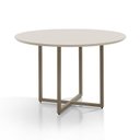 Ver imagem 6 de Conjunto Sala de Jantar Mesa em MDF com Vidro 4 Cadeiras Moscou Marrom/Fendi/Bege