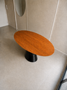 Ver imagem 3 de Mesa de Jantar Oval 150x90cm Freijó - Base Cone Preto