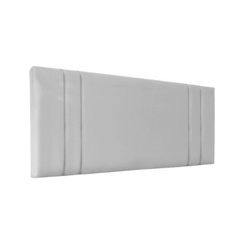 Cabeceira de Cama Estofada Siena Double Essencial Corino Rbl:queen Painel/branco