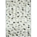 Ver imagem 1 de Tapete de Couro Legítimo Geométrico - 2.00x3.00 - Cinza Médio - 250703074510