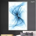 Ver imagem 1 de Quadro Decorativo - Movimento Abstrato Azul Abg053 Tela Canvas - 80x60cm