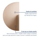 Ver imagem 4 de Espelho Orgânico Meia Lua Lapidado para Banheiro 89x48,7