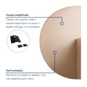 Ver imagem 5 de Espelho Orgânico Meia Lua Lapidado para Banheiro 89x48,7