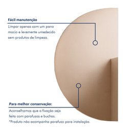 Espelho Orgânico Meia Lua Lapidado para Banheiro 89x48,7 - 7