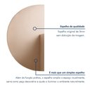 Ver imagem 4 de Espelho Orgânico Meia Lua Lapidado para Banheiro 89x48,7