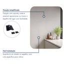 Ver imagem 5 de Espelho Orgânico Lapidado para Banheiro 80x60cm Aura 