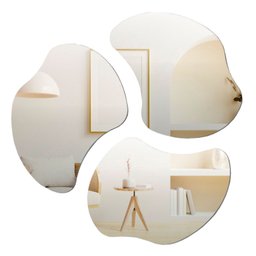 Conjunto de Espelhos Orgânico Trio Bolonha Lapidado 90x70 - 2