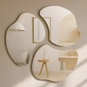 Ver mais imagens de Conjunto de Espelhos Orgânico Trio Bolonha Lapidado 90x70