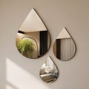 Ver mais imagens de Conjunto de Espelhos Orgânico Trio Gota 78x58,3 58x43,4 48x36