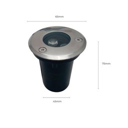 Embutido De Solo Jardim Inox Prova D'Água 3W 3000k Bivolt - 2