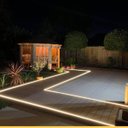 Ver imagem 1 de Perfil Led Embutir 28x11mm Ip65 2m Solo Garagem Externo Iluminação Durável para Pisos e Fachadas