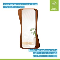 Espelho Emoldurado Mdf Encanto para 182x96,6 Sala de Estar - 5