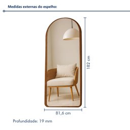 Espelho Moldura Mdf 182x81,6 Fiore - 4