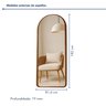 Espelho Moldura Mdf 182x81,6 Fiore - 4
