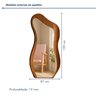 Espelho Moldura Mdf 159x81cm Lady - 4