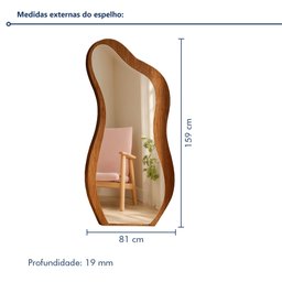 Espelho Moldura Mdf 159x81cm Lady - 4