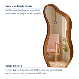 Espelho Moldura Mdf 159x81cm Lady - 8