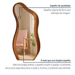 Espelho Moldura Mdf 159x81cm Lady - 5