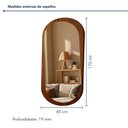 Ver imagem 4 de Espelho Orgânico Moldura Mdf 170x85 Sereno