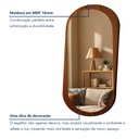 Ver imagem 6 de Espelho Orgânico Moldura Mdf 170x85 Sereno