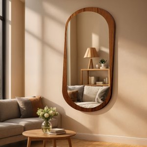 Espelho Orgânico Moldura Mdf 170x85 Sereno