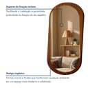 Ver mais imagens de Espelho Orgânico Moldura Mdf 170x85 Sereno