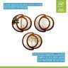 Conjunto de Espelhos Trio Emoldurado Mdf Fases 30x30 - 6