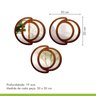 Conjunto de Espelhos Trio Emoldurado Mdf Fases 30x30 - 4
