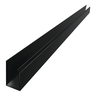 Kit 5 Barras Perfil Pvc 2 Metros Acabamento para Painel Ripado Slim Cor:preto Nero - 1