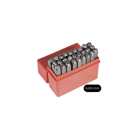 Jogo Punção Alfabético 27 Peças 6.00 Mm Rocast