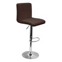 Ver imagem 5 de Kit 2 Banquetas Confort Gomos Estofada Giratória Marrom Café