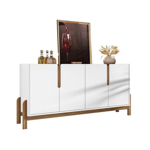 Buffet Lizz 1,70 Branco/cedro - Casa D