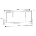 Ver imagem 4 de Buffet Lizz 1,70 Branco/cedro - Casa D