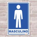 Ver imagem 1 de Placa Decorativa Sinalização WC Masculino-30X45Cm