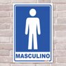 Placa Decorativa Sinalização WC Masculino-30X45Cm - 1