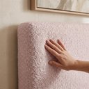 Ver imagem 4 de Cabeceira Painel Suspenso Casal 160 cm Luna Retangular Boucle Rose Artte
