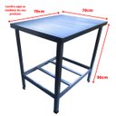 Ver imagem 2 de Mesa de Serviço Industrial 70x70x90cm - Cefaz