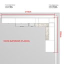 Ver imagem 2 de Cozinha Modulada de Canto 10 Peças com Torre Quente Americana Henn - Branco Hp Fosco