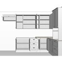 Ver mais imagens de Cozinha Modulada de Canto 10 Peças com Torre Quente Americana Henn - Branco Hp Fosco