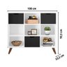 Nicho Organizador C/ 3 Gavetas Branco/preto - 6