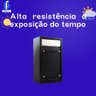 Caixa Correio Carta Grade/embuti Portão Preta +3 Número Pvc C/cadeado - 6