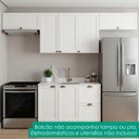 Ver imagem 2 de Cozinha Armário 4 Peças Balcão sem Tampo 280 cm Unna Branco Poliman