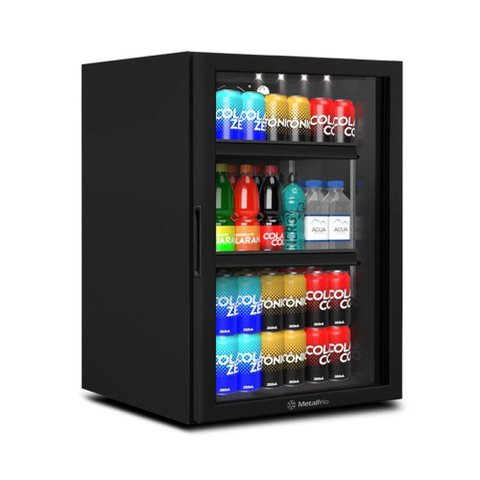 Refrigerador Expositor Vertical para Bebidas 85 Litros Vb11rl Counter Top Preto 220v 220v
