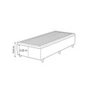 Ver mais imagens de Base Cama Box Queen Bipartida Cecília Vilajo em Suede Bege – 1,58 x 1,98 m