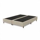 Ver imagem 3 de Base Cama Box Queen Bipartida Cecília Vilajo em Suede Bege – 1,58 x 1,98 m