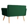 Namoradeira Isabela 02 Lugares Veludo Cores - DS Estofados - Verde - 3