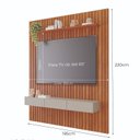 Ver imagem 3 de Painel para TV até 65 Polegadas Ripado MDF 220CMX185CM Maragogi Marrom