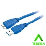 Cabo Usb 3.0 para Hd Externo - 50cm Azul Tebera - 2